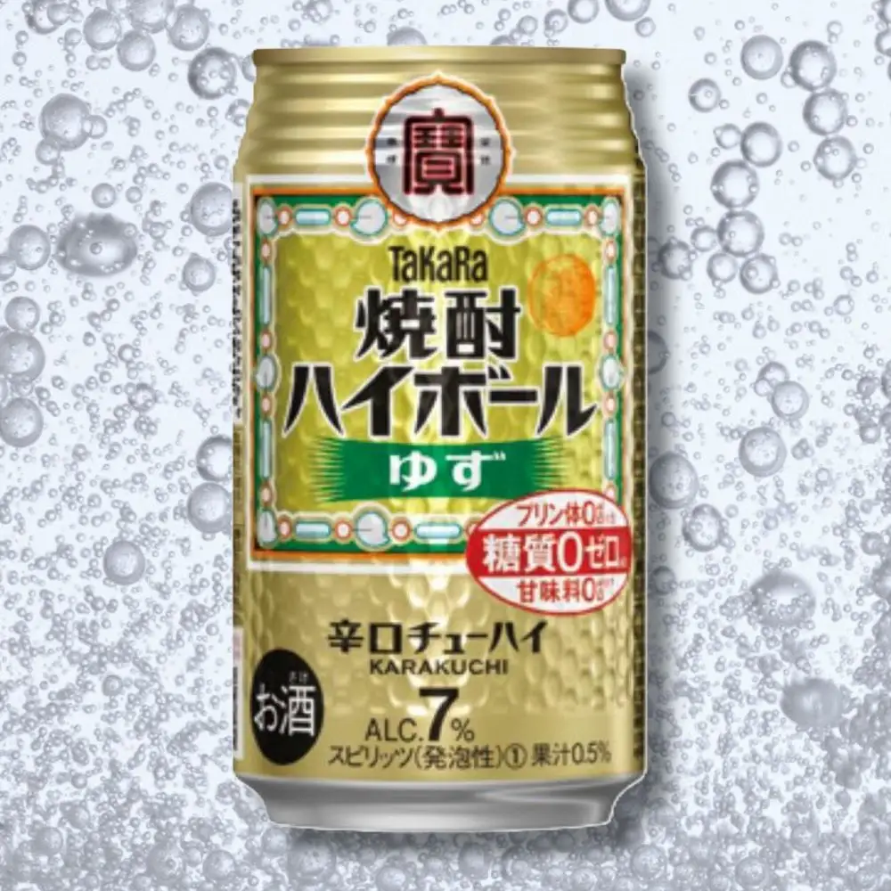 宝焼酎ハイボール　ゆず　350ml缶　24本【タカラ TaKaRa お酒 酒 ハイボール アルコール チューハイ 缶チューハイ 350ml ゆず 爽快 キレ味 辛口 爽やか 健康志向 美味しい 三重県 四日市市 四日市】