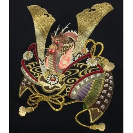 丹後駒糸刺繍　初節句タペストリー　名前・生年月日オーダー可能!　端午の節句　オリジナル刺しゅう_雑貨・日用品  家具・インテリア _【1397536】