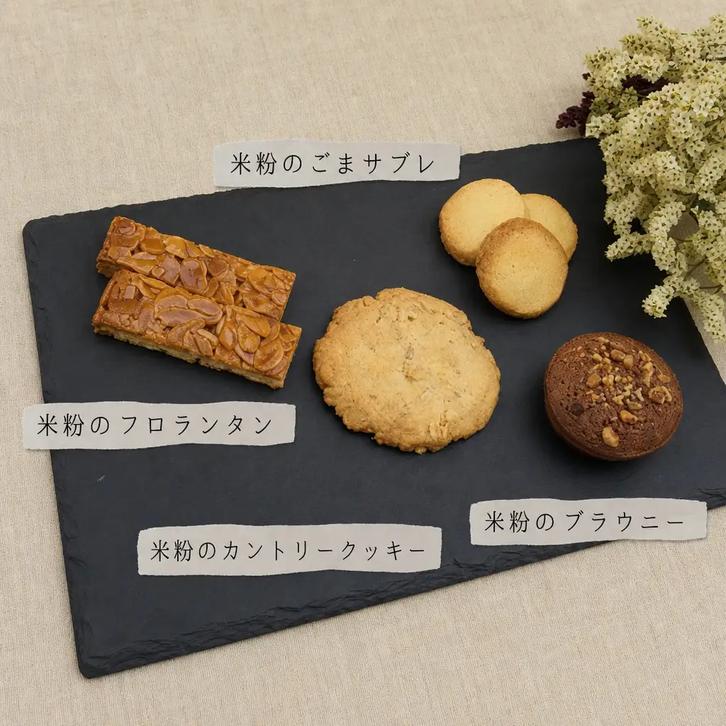 米粉ガトー 5種 13枚入りセット 常温 ブランド米 とろかわの恋 米粉 焼き菓子 クッキー 59-01
