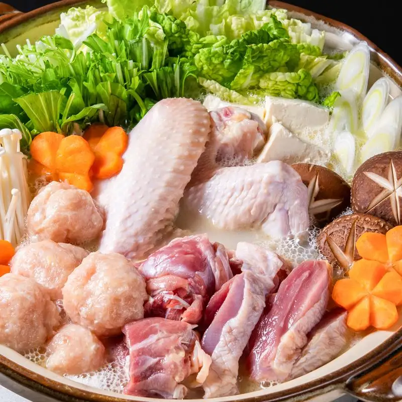 みやざき地頭鶏（じとっこ）鍋セット　ブランド鶏 鶏もも・鶏むね・手羽・つくね・スープ付＜21-1a＞