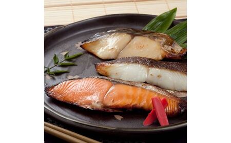 江戸甘味噌仕立て 浜町漬 4点セット RH32F 魚介類 漬魚 味噌漬 魚 真空パック 焼くだけ おかず お弁当 さわら 銀鮭 銀だら  4パック 