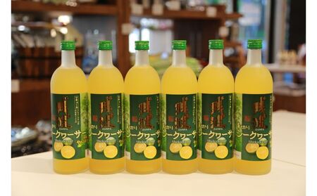 【比嘉酒造】＜泡盛リキュール＞残波青切りシークヮーサー1ケース（720ml x 6本） 〇 お酒 リキュール 炭酸割り 読谷村 沖縄 シークワーサー