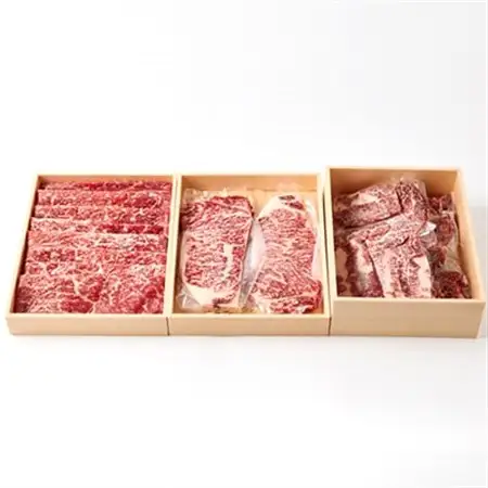 おおいた和牛 満足セット(カルビ焼肉・赤身すき焼き・サーロインステーキ)_牛肉  肉  和牛  おおいた和牛  国産牛  お肉  肉セット  焼肉  赤身  ステーキ  食べ比べ_【配送不可地域：離島】【1395462】