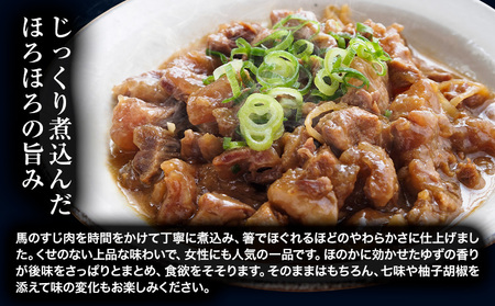 馬肉 本格馬すじ煮込み 馬すじ 煮込み 外輪 【配送不可地域あり】（離島）《60日以内に出荷予定(土日祝除く)》 熊本 冷凍 馬刺 馬肉 絶品 おつまみ 贈答用 ギフト お中元 お歳暮 産山村 送料無料
