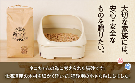 【 猫砂 ネコペレ 5kg × 2袋 】 木質ペレット 袋タイプ T008-004 日用品 ペット用品