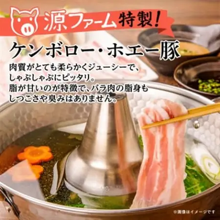 ケンボロー・ホエー豚 しゃぶしゃぶバラ肉1.2kgセット_肉 しゃぶしゃぶ 豚肉 豚しゃぶ_【配送不可地域：離島】【1396955】