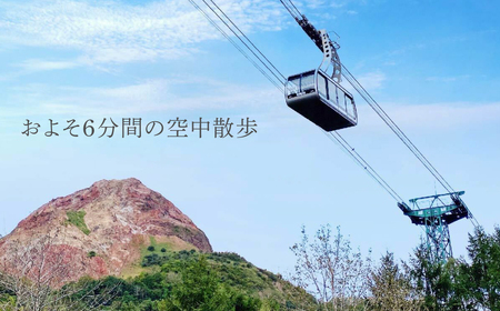 有珠山ロープウェイ(往復乗車券)2名様分 SBTAA001