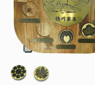 家紋 オブジェ 10将 金属 関ヶ原 東軍 徳川家康 | F13