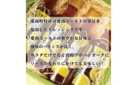 愛南ゴールド ドレッシング 190ml × 4本 セット 柑橘類 河内晩柑 みかん 調味料 道の駅みしょうMIC 人気 愛媛県 愛南町みかん 人気 愛媛県 愛南町 愛南総研 道の駅MIC