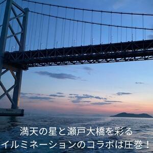 【瀬戸大橋を一望できる】ナイトクルーズ1時間チケット