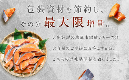 訳あり 銀鮭 切身 甘口 (不揃い) 約2.8kg 鮭 冷凍 ss00004