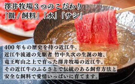 近江牛 すき焼き しゃぶしゃぶ 500g 盛り合わせ 冷凍 ( 和牛すき焼き 国産すき焼き ブランドすき焼き 和牛 三大和牛すき焼き 三代 和牛 黒毛和牛すき焼き 黒毛すき焼き 和牛すき焼き 近江牛すき焼き 和牛すき焼き 滋賀県 竜王町 産地直送すき焼き 澤井牧場