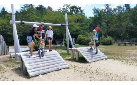 希望が丘文化公園 フィールド アスレチック 入場券 チケット 5枚 セット ( 大人チケット 3枚 / 子供チケット 2枚 )  フィールドアスレチック アウトドア アクティビティ 自然 運動 子供 キッズ 家族 ファミリー 体験 滋賀県 竜王
