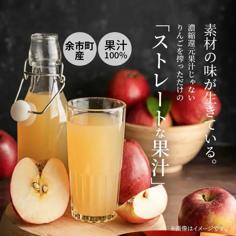 りんごの産地 北海道産 りんご ジュース アップルジュース りんごのほっぺ 1L × 5本 果汁100% ストレート 紙パック ジュース 飲料 果物 フルーツ りんご アップル 美味しい お取り寄せ 飲み物 贈り物 ギフト プレゼント 北海道 余市町_Y034-0117