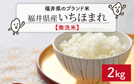 【令和7年産】 福井県のブランド米 いちほまれ 無洗米 2kg 人気 品種 ブランド米 特A  [A-6114]
