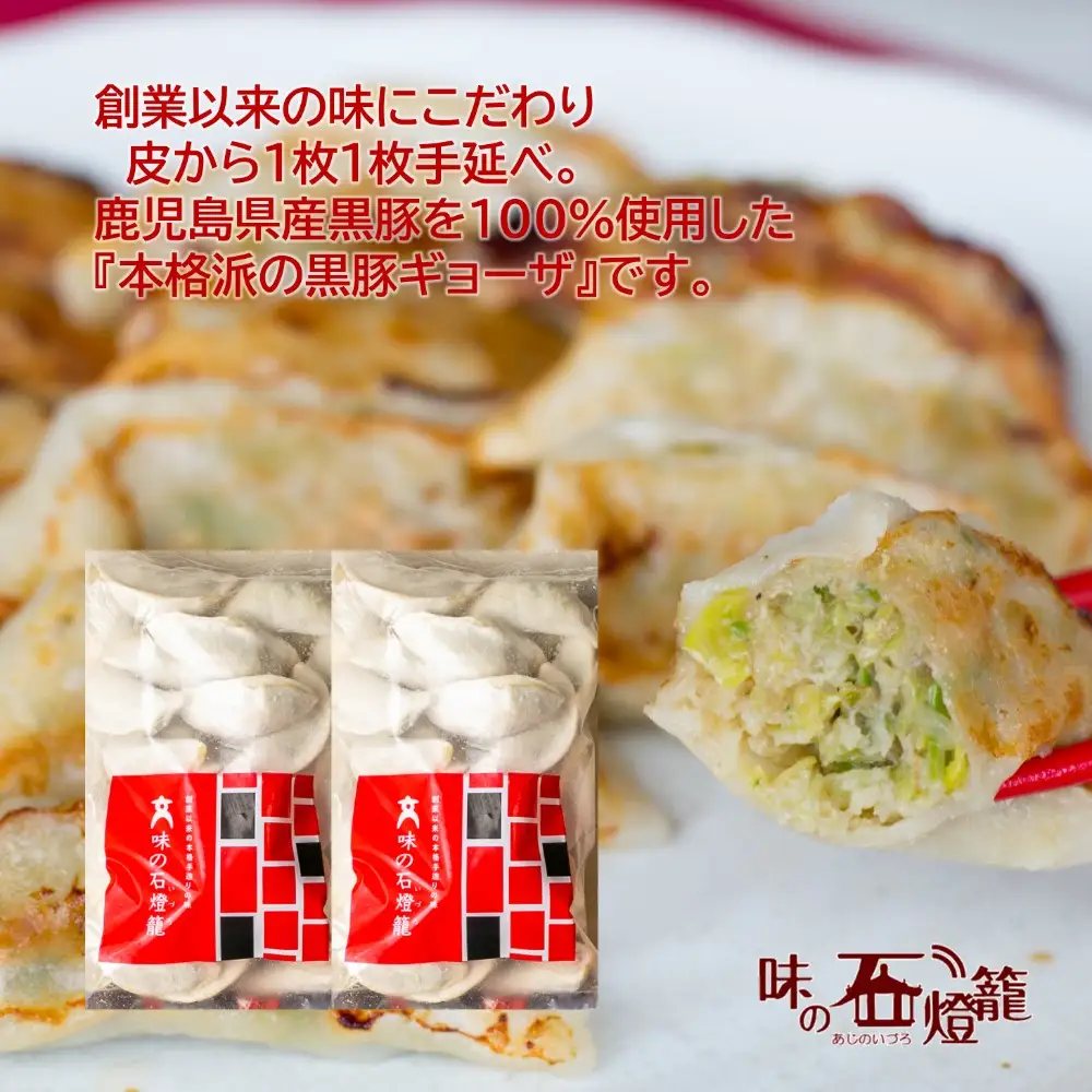 【鹿児島県産】手作り本格黒豚餃子 50個 （25個×2P）餃子 ギョーザ おかず 総菜 お弁当 のし ギフト 冷凍 南さつま市