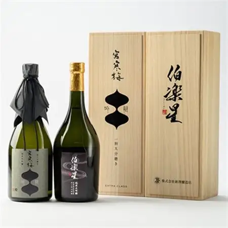 伯楽星・宮寒梅　飲み比べセット【720ml×2(各1本)】_酒・アルコール 純米大吟醸 日本酒 sake サケ_【配送不可地域：離島】【1341114】