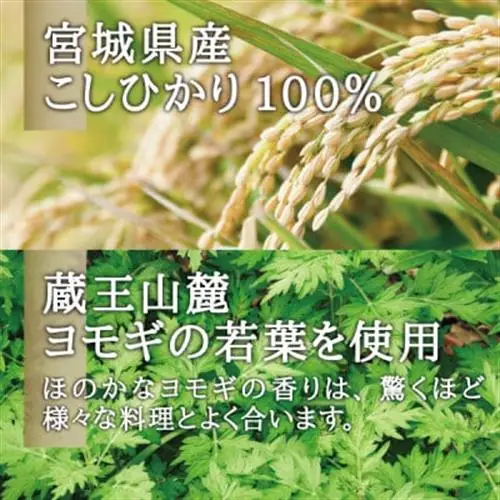 宮城県産コシヒカリ使用　玄米よもぎ麺 グルテンフリー玄米麺 10袋_麺   _【1366734】