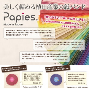 植田産業イチオシ 手芸用紙バンドPapies人気カラー12本合わせ40m×3種 Cセット [sf002-185]
