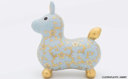 【RODY×九谷焼】九谷焼ロディ「白粒盛金桜花唐草文(ブルー)」仲田錦玉 ロデ