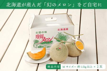 ★先行予約★3075.摩周メロン秀品２玉入り（1.5kg以上）8月上旬より順次発送予定