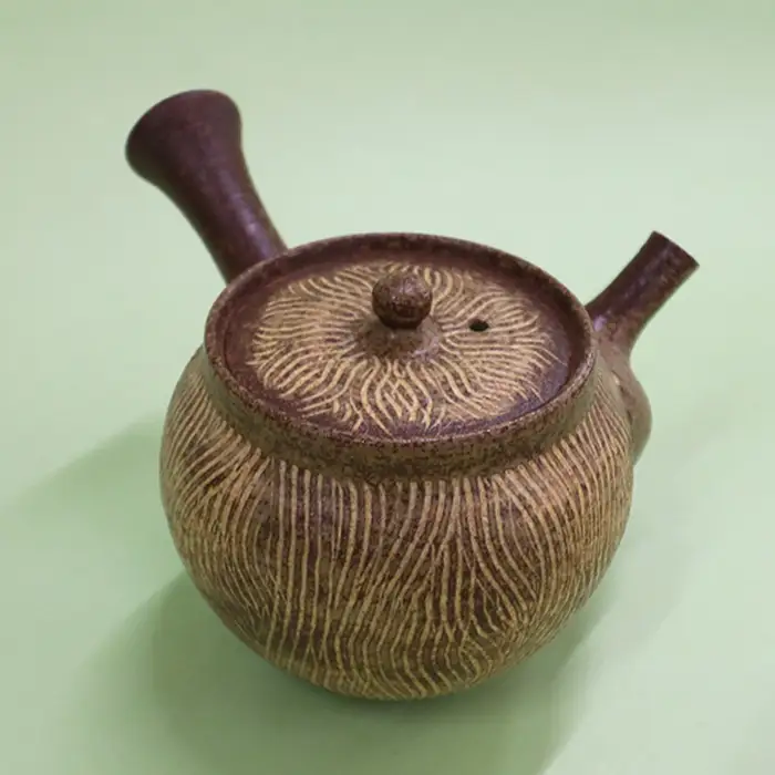 【陶芸家･小滝正治作成】創作手作り波紋急須 [0020-0034]