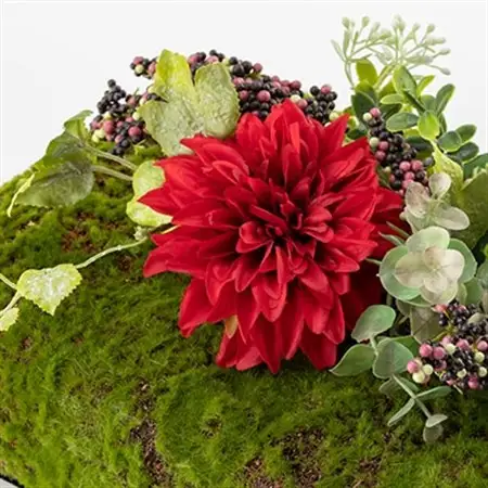 インテリアアートフラワー(赤)_花・観葉植物 造花・プリザーブドフラワー 花 _【1408586】