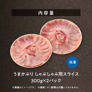 S137-007_【天草育ち/産地直送】活じめ！うまかぶりしゃぶしゃぶ用スライス　300g×２P