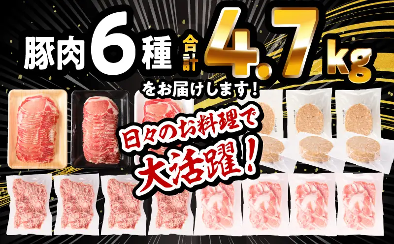 【2026年5月発送】豚肉 4.7kg 国産 ロース 切り落とし 豚肉