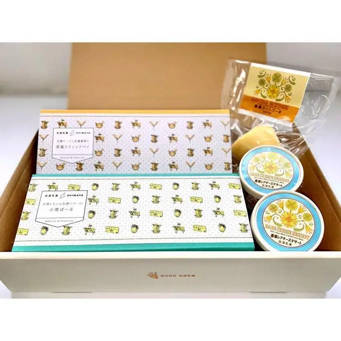 佐渡乳業　チーズとお菓子のコラボセット４種