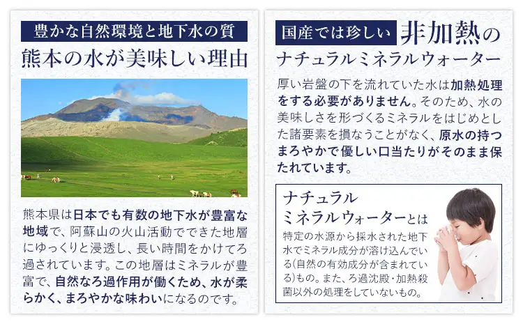 ミネラルウォーター 天然水 500ml 45本 ラベルレス｜天然水