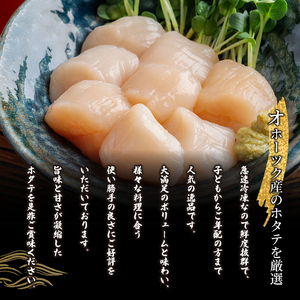 【ふるなびWEEK対象】北海道オホーツク産 ホタテ貝柱1kg【配送不可地域：離島】AH|ホタテ