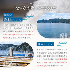 なずなの塩(合計800g・200g×2種×2袋) 塩 ソルト 海水塩 しお ミネラル 天日干し 食品 保存 調味料 漬物 大分県 佐伯市 防災【GR01】【なずなの塩】