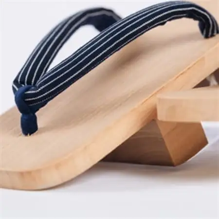 柳井縞鼻緒の桐下駄 (男性用)_装飾品・工芸品 スリッパ・下駄・草履 靴・履物 _【1146604】