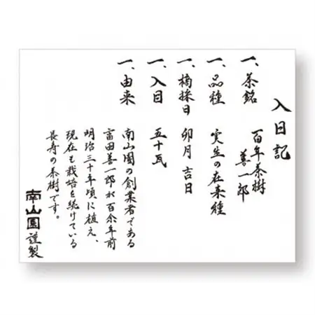 百年茶樹　善一郎(玉露)【1341235】