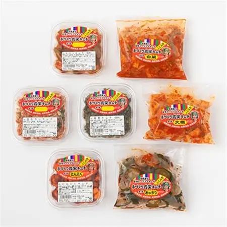 野菜キムチ7個セット　(白菜・きゅうり・大根・豆もやし・セロリ・にんにく・高菜)【配送不可地域：離島】【1053015】