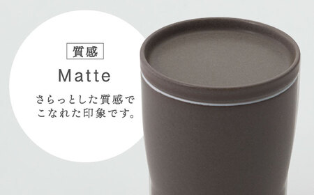 【美濃焼】StackStock なごみの色目（Matte）カップ/プレート S 4点 セット　Azuki Brown × Sesame Gray【城山製陶所】食器 小皿 コップ デザートカップ 湯呑 豆皿 醤油皿 薬味皿 インテリア アクセサリートレイ スタッキング ブラウン グレー 茶 灰 磁器 シンプル おしゃれ レンジ対応 食洗機対応 送料無料 [MCK033]