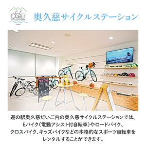 奥久慈 サイクルステーション Eバイク 1日 ペア利用券（道の駅 奥久慈だいご）(BS001)