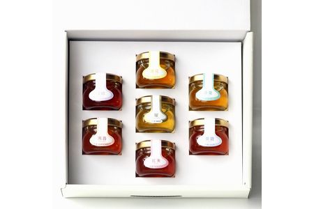 田舎はちみつ あかぼっけ 全7種(25g) 月ごとに楽しむはちみつプチギフトセット ／ 無添加 非加熱 生はちみつ ハチミツ 蜂蜜 季節 贈り物 ギフト セット 茨城県 五霞町
