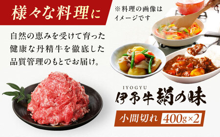 伊予牛「絹の味」黒毛和牛 小間切れ 800g（400g×2） BKBB002 和牛