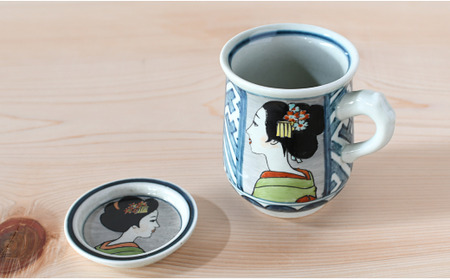 有田焼 竹久夢二マグ＆小皿セット【ARITAYAKI-STORE】 A24-117