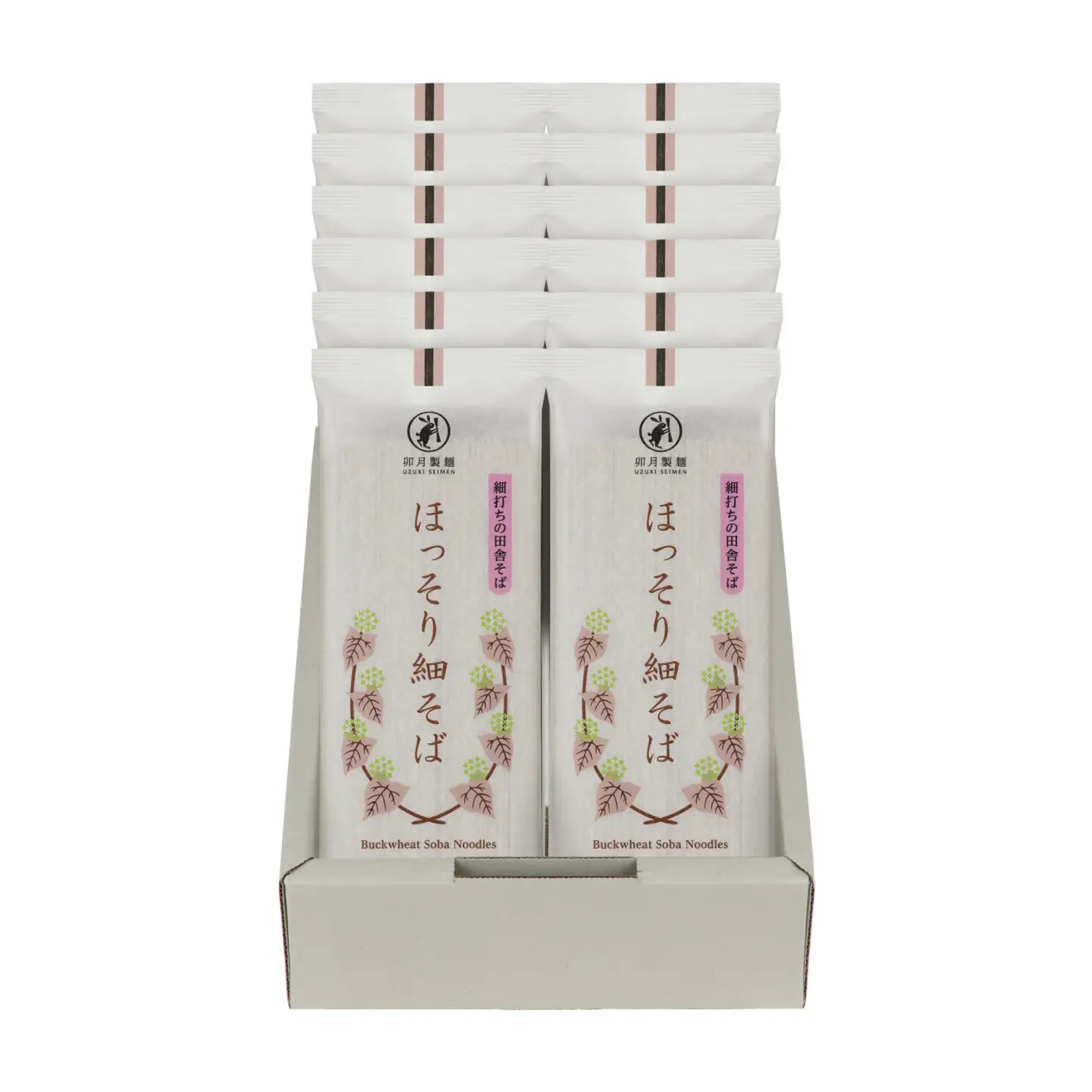 卯月製麺の一番人気！「ほっそり細そば」24人前（200g×12袋）　012-F-UZ002