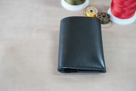 ミニ財布 札入れ 栃木レザー 牛革 日本製 レザー 天然皮革 レディース メンズ シンプル:ブラック