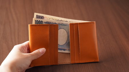 ミニ財布 札入れ 栃木レザー 牛革 日本製 レザー 天然皮革 レディース メンズ シンプル:キャメル