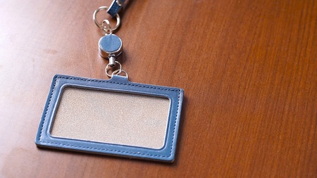 リール式 IDネーム カードホルダー 化粧箱 入り IDホルダー 栃木レザー 牛革 日本製:ブルー