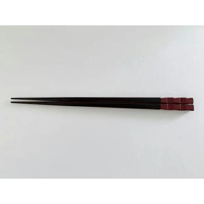 	鎌倉彫　箸「市松」　朱　21.5cm | 雑貨 箸 伝統工芸 鎌倉彫工房 人気 おすすめ 木製 漆塗り 食卓 贈り物 ギフト 職人技 送料無料 神奈川 鎌倉 箸