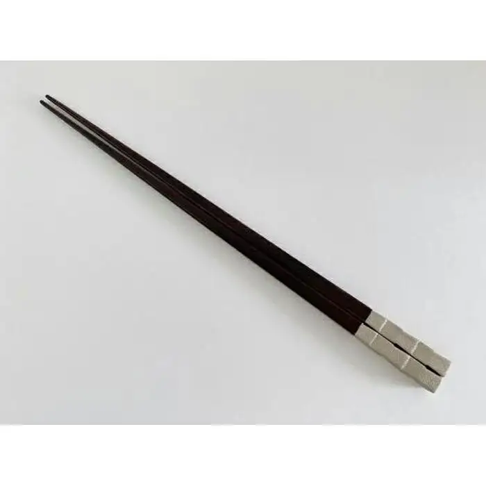 鎌倉彫　箸「市松」錫　21.5cm