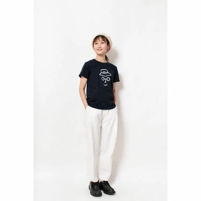 《2》メンズL　バケットハットTシャツ　NAVY