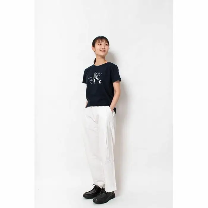 《1》レディースL・メンズS～M　ミュージックTシャツ　NAVY