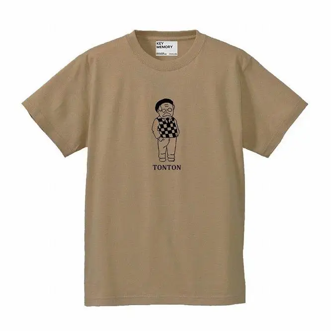 《1》レディースL・メンズS～M size　TONTON T-shirts BEIGE